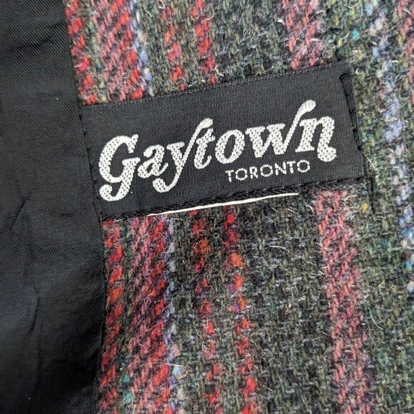 Tweed Wool Sport Jacket blazer - Picture 6 of 7